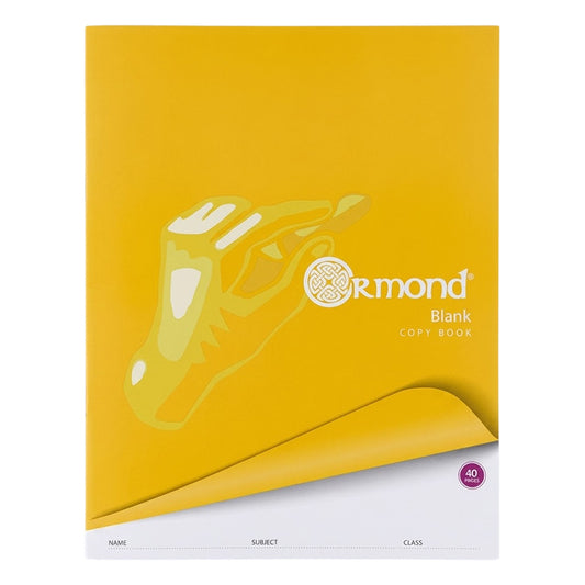 Ormond 40 Page Blank Copy Book