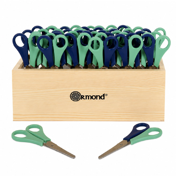 Box of 32 | 14cm Scissors | 28R+4L Handed Classroom Pack