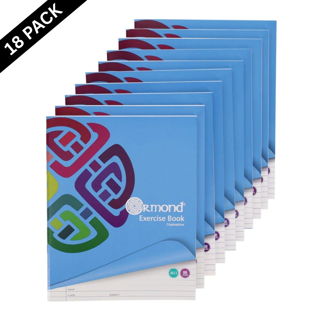 Ormond A11 Copy Books 88 Pages 10 Copies ( 18 Packs )
